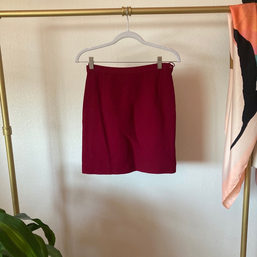 Cheap and Chic by Moschino Wine Colored Skirt
